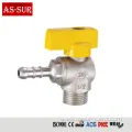 Brass Gas Ball Valve, Angle Gas Valve